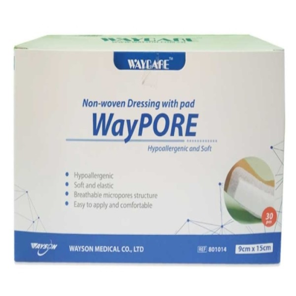 WAYCARE N-WOVEN .DRESS  9CM X 15CM 30'S 801014