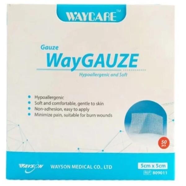 WAYCARE STERI.GAUZE/SWABS 5X5 50'S#809011