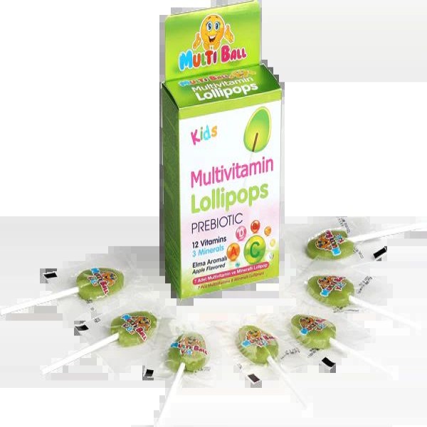 Multiball Kids Multivitamin Lollipops 7'S