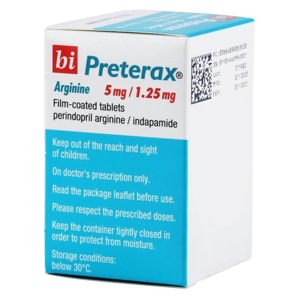 Bi Preterax 5Mg/1.25Mg Tab 30'S