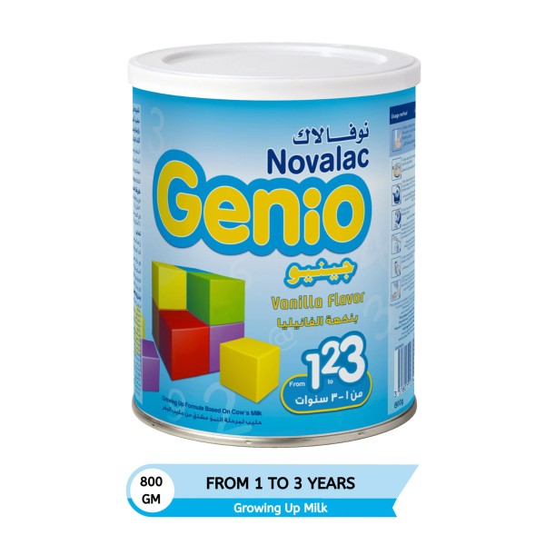 Novalac 123 Genio Milk Powd Vanilla 800G