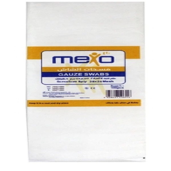 MEXO GAUZE SWABS 5X5 8PLY 100'S