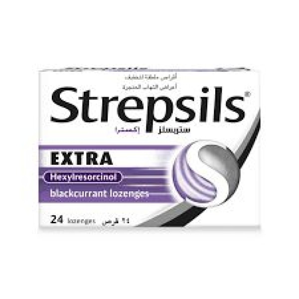 Strepsils Extra Black/Cur.1X24'S