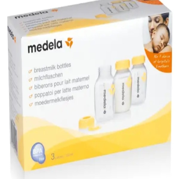 MEDELA B/MILK BOTTLE 150ML 3'S#13580