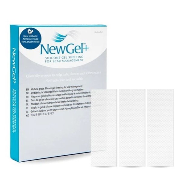 NEWGEL+ CLEAR SILICONE STRIPS, 1"X3" (2.5X7.6CM), 3 PCS/NG-30133