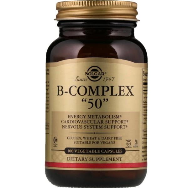 Solgar B-Complex -50- Caps 100'S