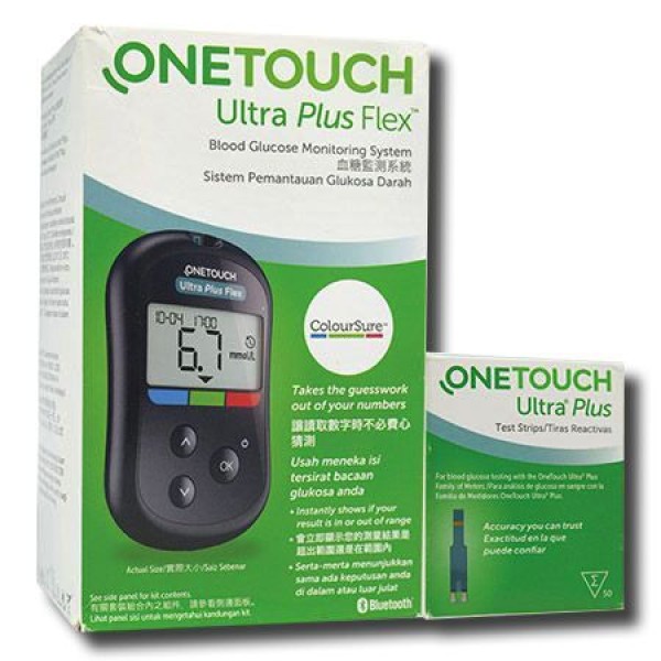 One Touch Ultra Plus Flex + Ultra Plus Strips