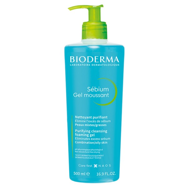 Bioderma Sebium Foaming Gel Moussant 500Ml