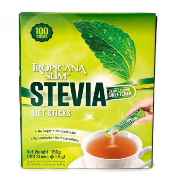 Tropicana Slim Stevia Zero Calorie Sweetner 100 Sticks