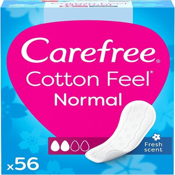 Carefree Cotton Fresh Scent 56'S