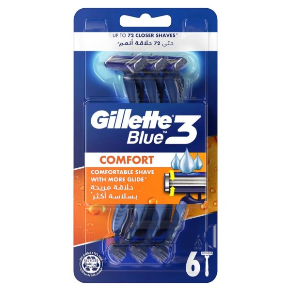 GILLETTE BLUE3 COMFORT RAZOR 6
