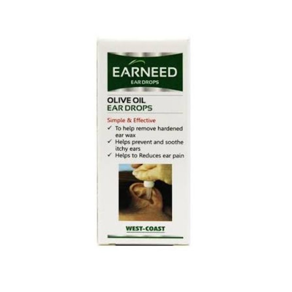EARNEED OLIVE OIL EAR DROPS 15 ML