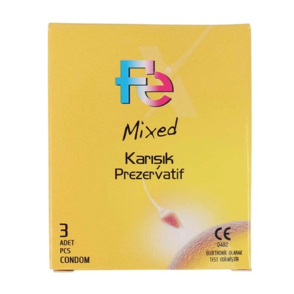 FEX CONDOMS MIXED 3'S