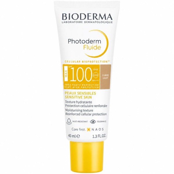 BIODERMA PHOTODERM MAX FLUID SPF 100 CLAIRE LIGHT 40ML