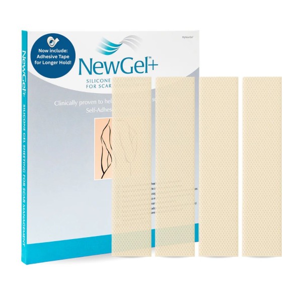 Newgel+ Beige Silicone Strips 1"X6" (2.5X15.2Cm)4 Pcs Ng-101S
