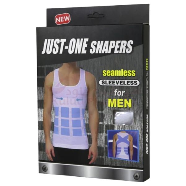 Just One Shapers Slimming Vest(Sleeveless)  -Men ( L-Xl) White