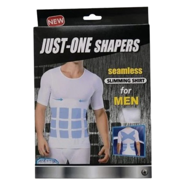 Just One Shapers Slimming T-Shir -Men (Xxl-Xxxl) White