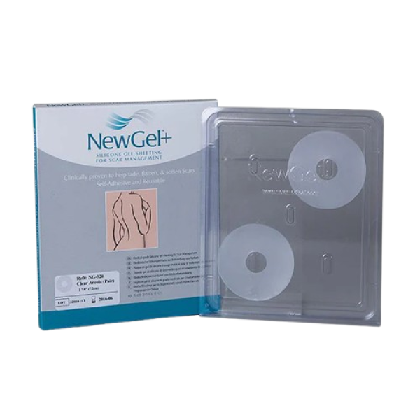 Newgel+ Clear Silicone Areola, 2 7/8 Dia.(7.2Cm Dia.)2 Pcs Ng-320