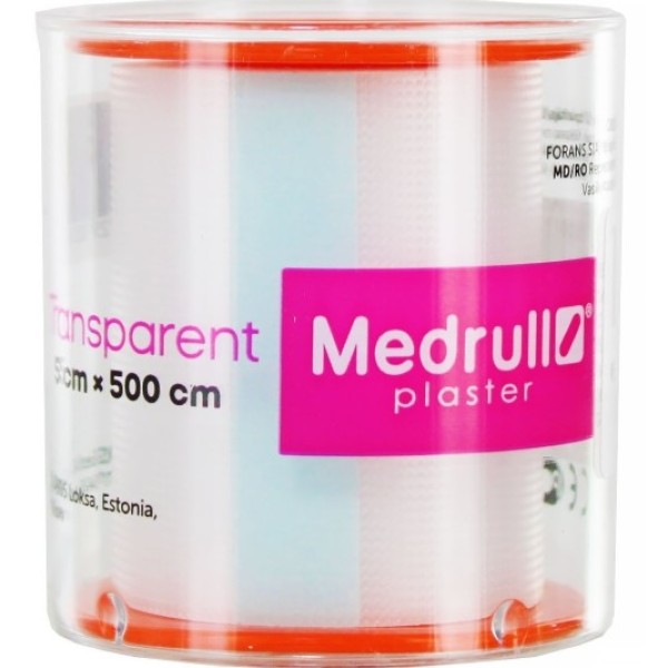 MEDRULL PLASTER IN ROLL TRANSPARENT 5CM X 500CM