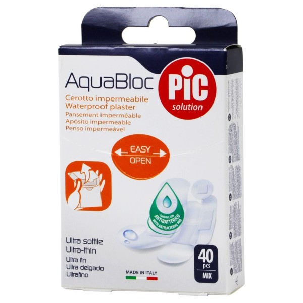 Pic Aquabloc Plaster Assorted 40'S#22035/24004