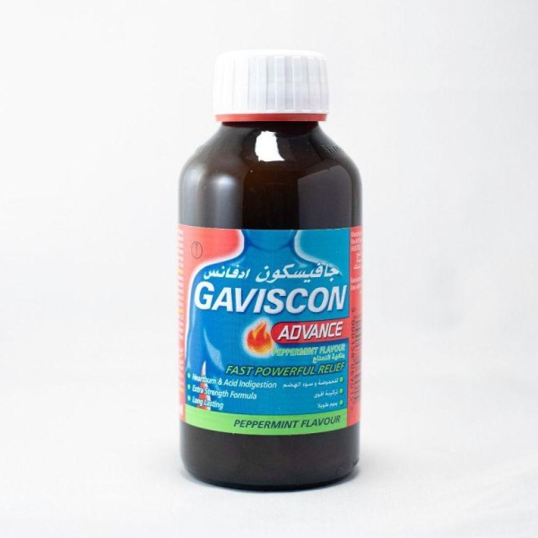 GAVISCON ADVANCE PEPPERMINT LIQUID 300ML