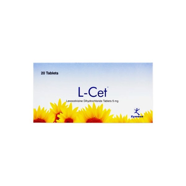 L- CET 5MG TAB 20S