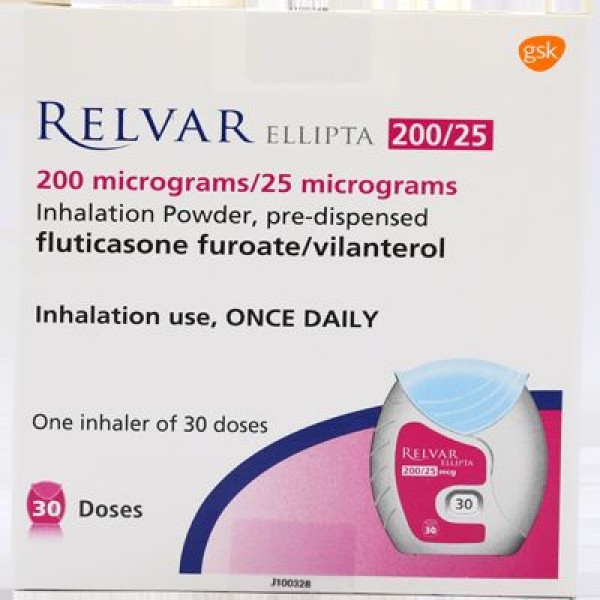 Relvar Ellipta 200/25 Diskus (Inhalation) 30'S Doses
