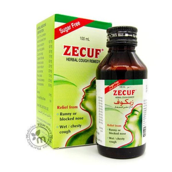 ZECUF SUGAR FREE COUGH SYRUP 100 ML