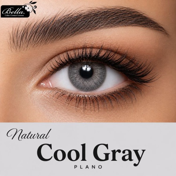 BELLA LENSES NATURAL COOL GRAY PLANO