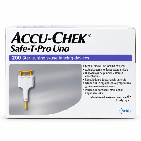 ACCU CHECK SAFE -T PRO UNO LANCET 200 'S
