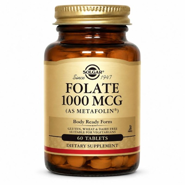 SOLGAR FOLATE 1000 MCG 60'S TAB.