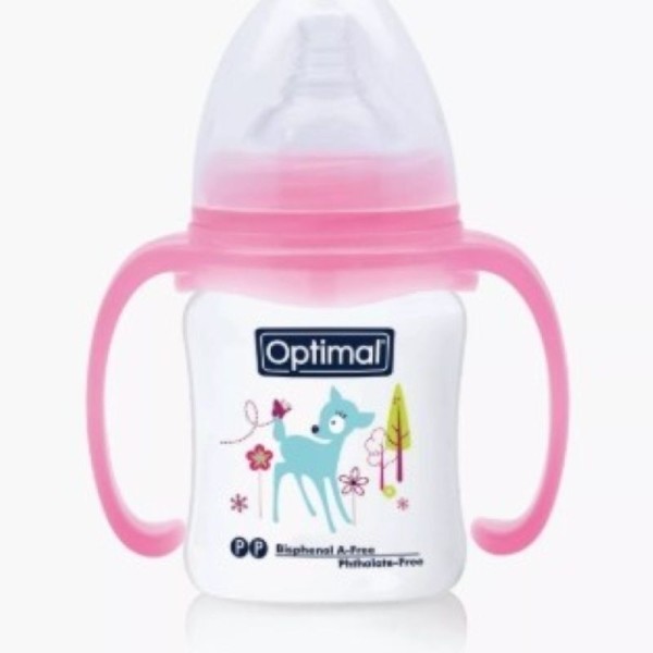 OPTIMAL P.P. WIDE NECK F/BTL. WITH HANDLE  180 ML OPB-1033