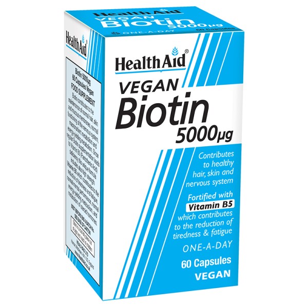 H-Aid Biotin 5000 Vegan Caps 60`S