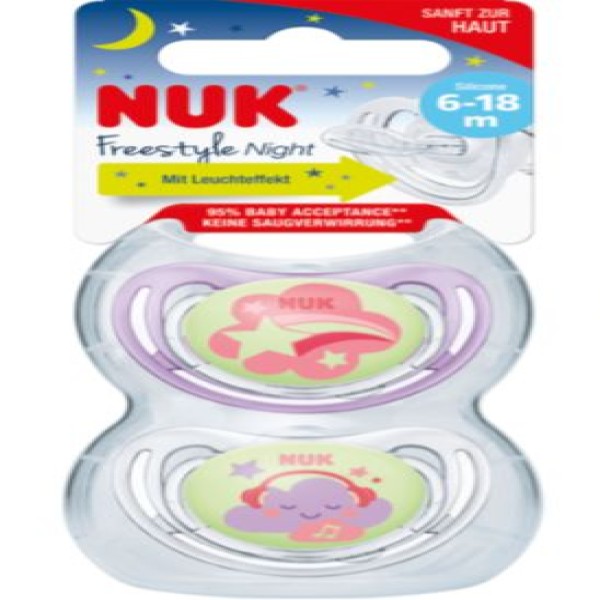 Nuk Pacifier S1 S2 Frees 2/Box 10736127
