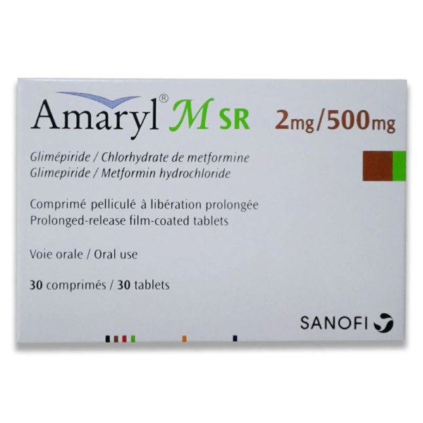 AMARYL M SR 2 MG/500 30'S