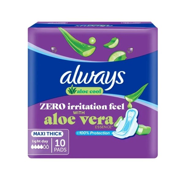 ALWAYS LW MAXI THK ALOE COOL (ZERO IRRIATION) L 16* 10'S