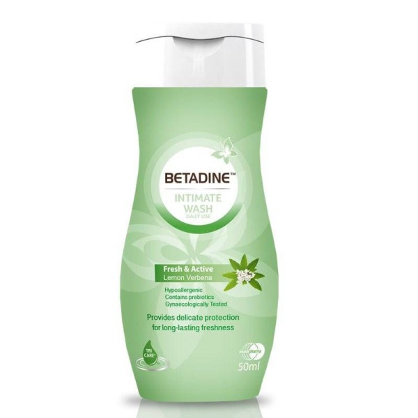 Betadine Intimate Wash Daily Fresh & Active Lemon Verbena 50 Ml