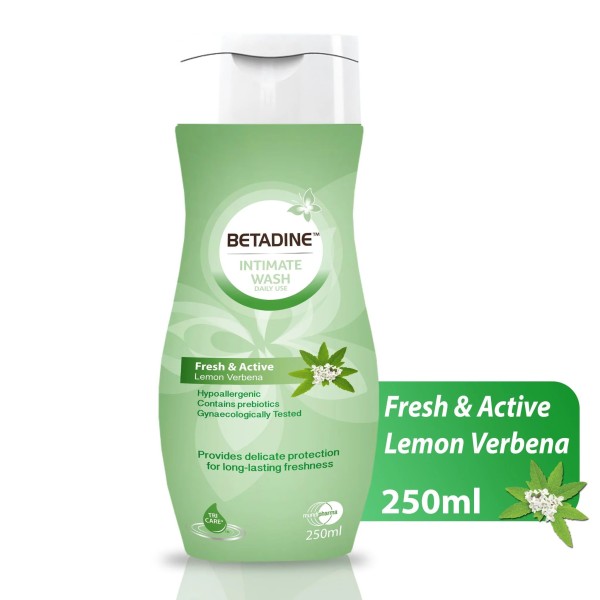 Betadine Intimate Wash Daily Fresh & Active Lemon Verbena 250 Ml