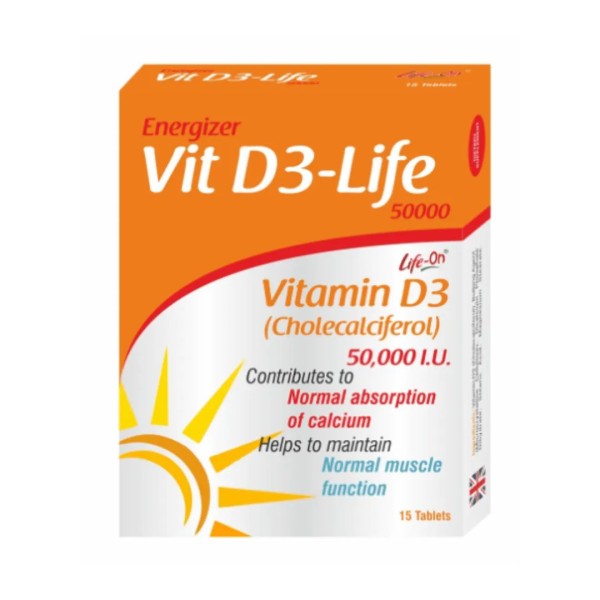 Life On Vit D3-Life 50,000 15`Tab