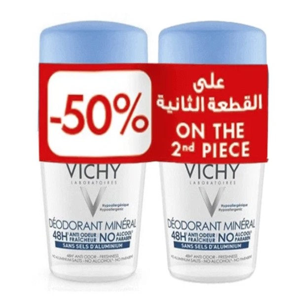 VICHY DEO BOG 50% -DEO MINERAL 48H ROLL ON 50 ML (0% ALCOHOL)