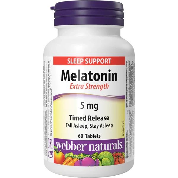 Web.Nature Melatonin 5 Mg Extra Strength Sublingual Tab.60'S