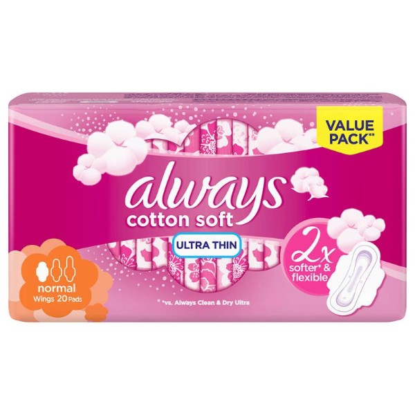 ALWAYS ULTRA THIN NORMAL WINGS 20`S