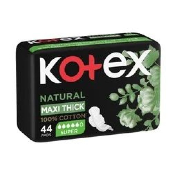 Kotex Natural Maxi Super Cotton 44'S