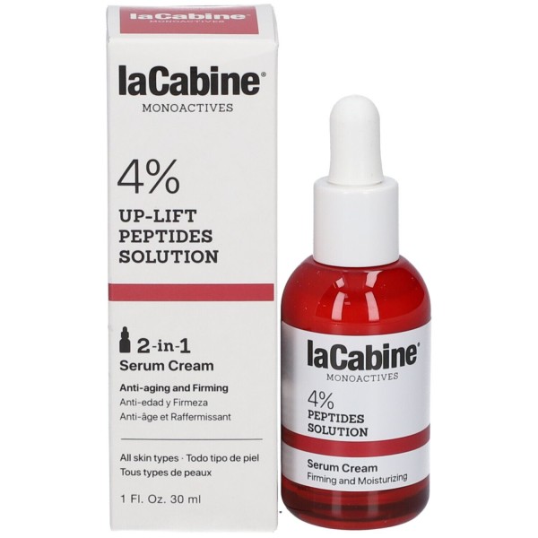 Lacabine Monoactives 4% Up-Lift Peptides Solution  2 In 1 Serum Cream 30Ml