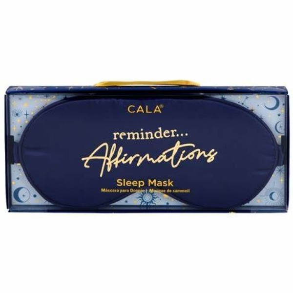 Cala Reminder Affirmations Sleep Mask Blue 69288