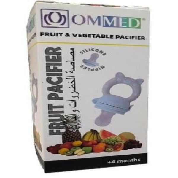 OMMED SILICON FRUIT&VEGETABLE PACIFER +4 MONTHS