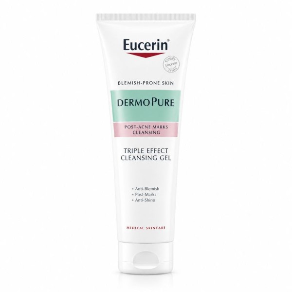 EUCERIN DERMO PURIFYER TRIPLE EFFECT CLEANSER GEL 150ML ( NEW PACKING )