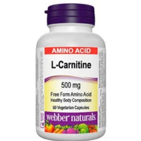 WEB.NATURE L CARNITINE 500MG CAP 60'S