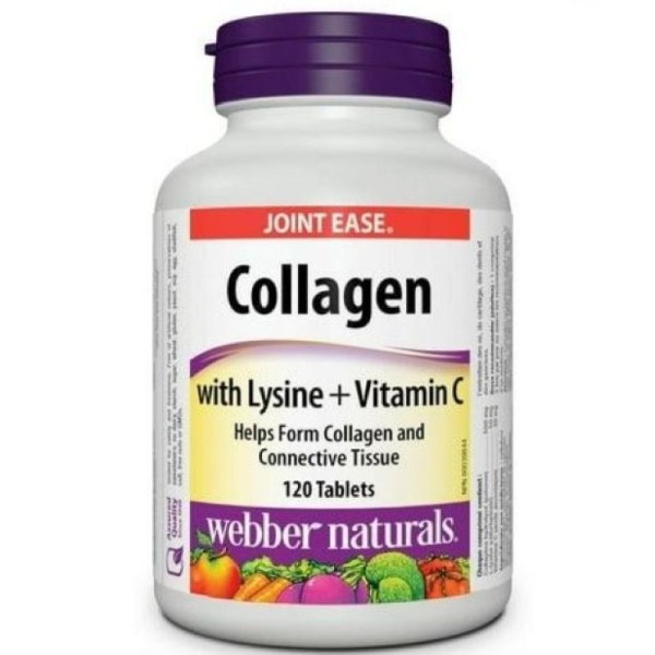 WEB.NATURE COLLAGEN WITH LYSINE + VITAMIN C TAB 120'S
