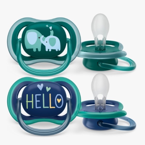 PHILIPS AVENT ULTR AIR AIR PACIFIER 18M+ BOY SCF 349/18